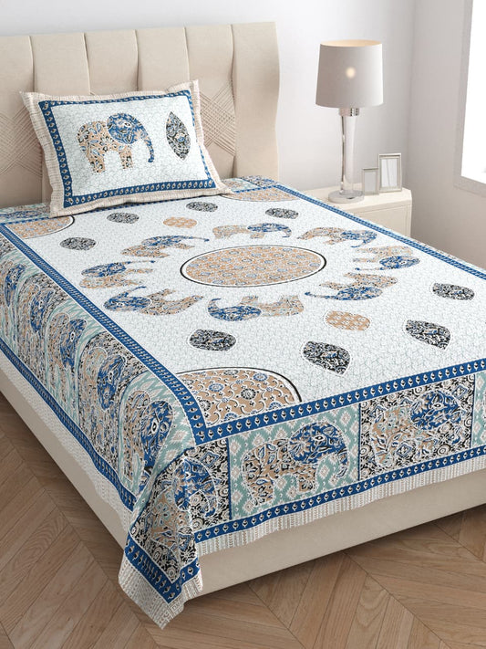 Single Bedsheet with One Pillow  (118)