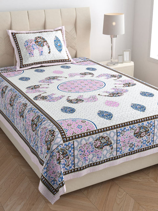 Single Bedsheet with One Pillow  (120)