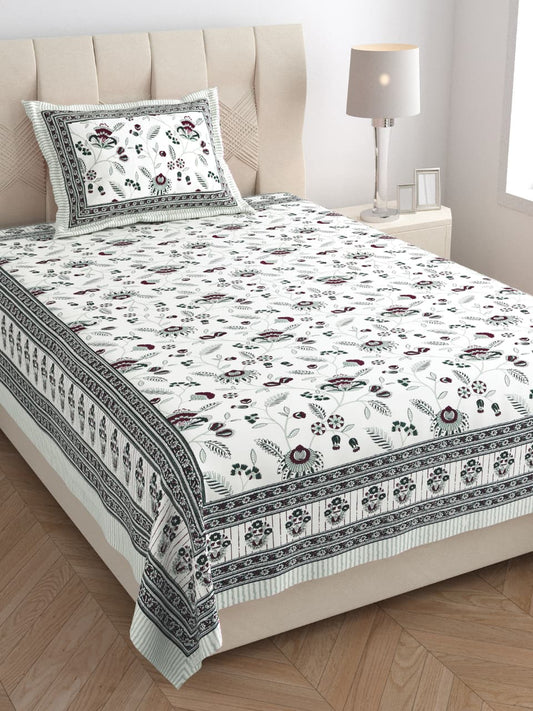 Single Bedsheet with One Pillow  (121)