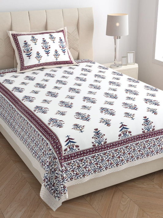 Single Bedsheet with One Pillow  (126)