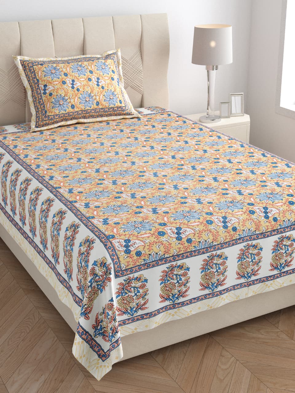 Single Bedsheet with One Pillow  (131)