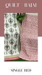 Elite Mulmul Printed Quilt RAJAI (SINGLE BED) (140)