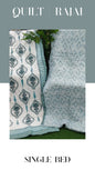Elite Mulmul Printed Quilt RAJAI (SINGLE BED) (142)