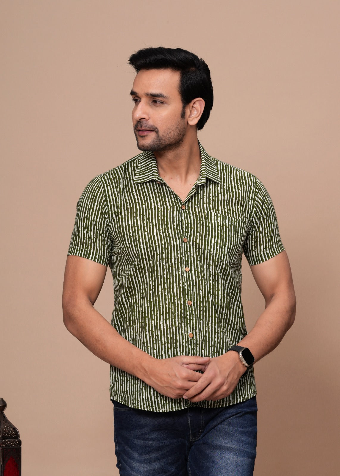 Pure Cotton With Umbrella Cut And Mens Shirts (6)