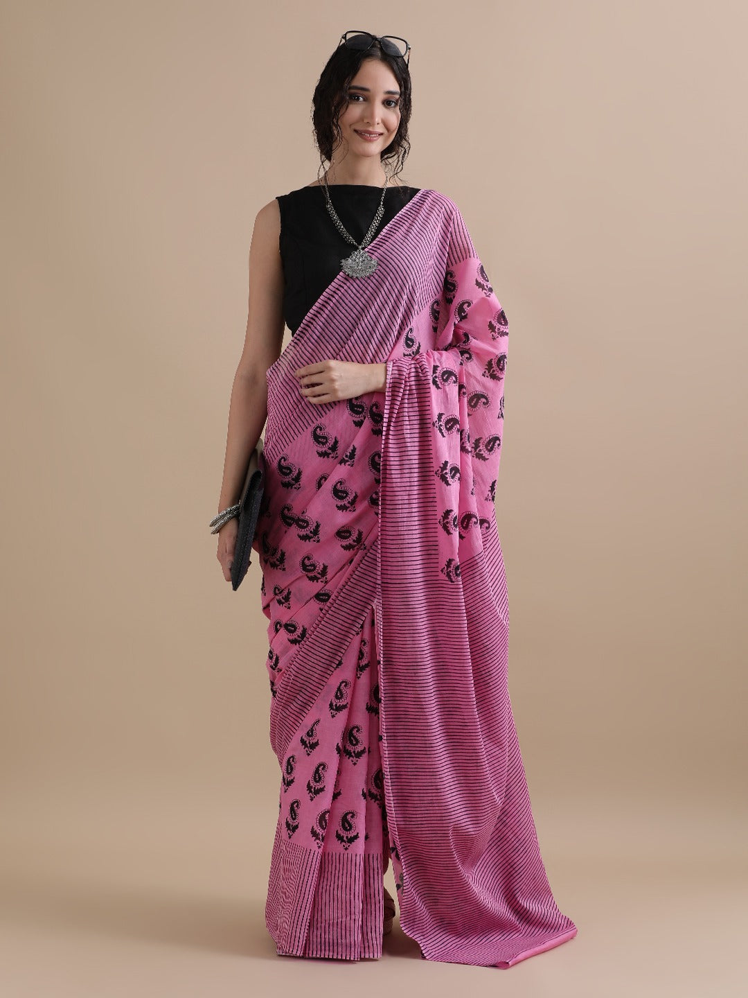 Pure Cotton Mul Mul  Printed Sarees With Blouse (16)