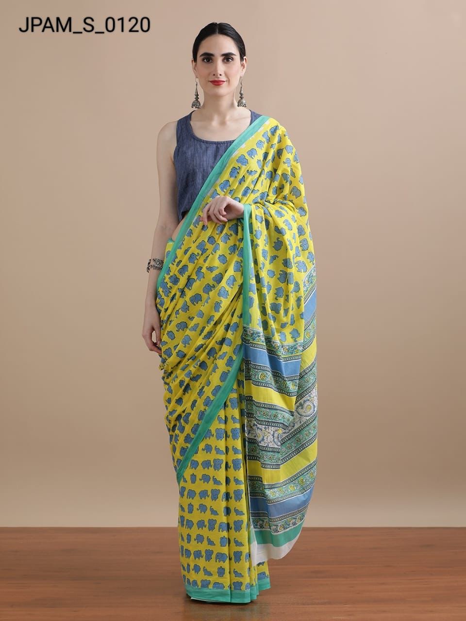 Pure Cotton Mul Mul  Printed Sarees With Blouse (61)
