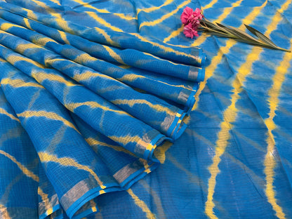 Pure Hand Block Printed Kota Doriya Sarees With Blouse (135)