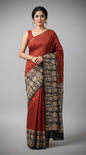 Chanderi Silk Sarees with Beautiful Hand Block Prints (143)