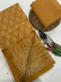 Chanderi Silk Sarees with Beautiful Hand Block Prints (161)