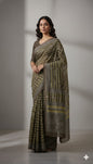 Chanderi Silk Sarees with Beautiful Hand Block Prints (166)