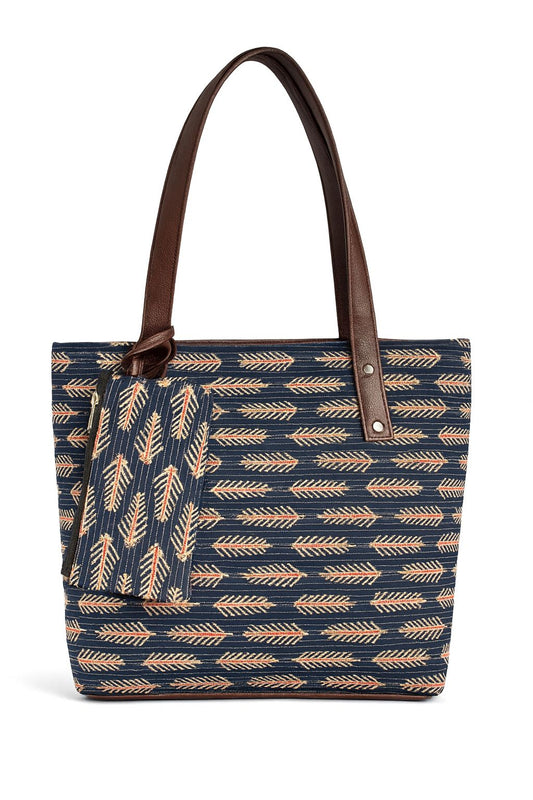 Ikkat Tote Hand Bag (2)