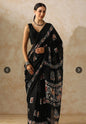 Bagru Block Print Cotton mulmul Sarees  (3)