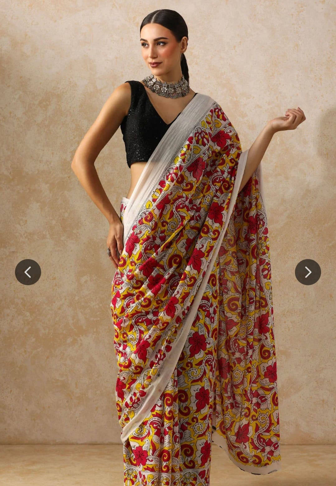 Bagru Block Print Cotton mulmul Sarees  (7)