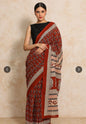 Bagru Block Print Cotton mulmul Sarees  (34)