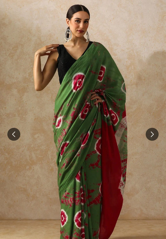 Bagru Block Print Cotton mulmul Sarees  (35)