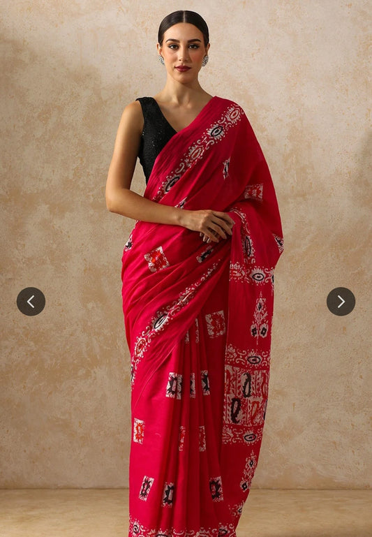 Bagru Block Print Cotton mulmul Sarees  (36)
