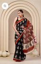 Bagru Block Print Cotton mulmul Sarees  (41)