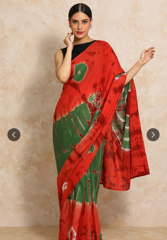 Bagru Block Print Cotton mulmul Sarees  (54)