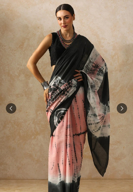 Bagru Block Print Cotton mulmul Sarees  (58)