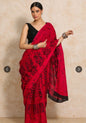 Bagru Block Print Cotton mulmul Sarees  (65)