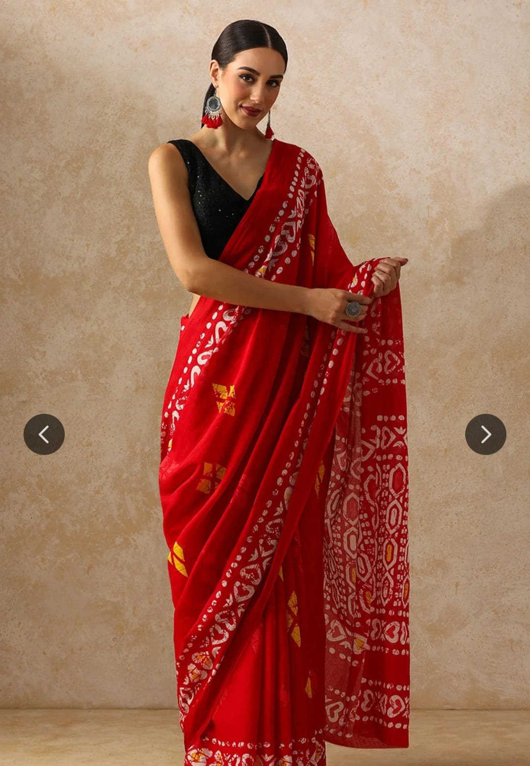 Bagru Block Print Cotton mulmul Sarees  (75)