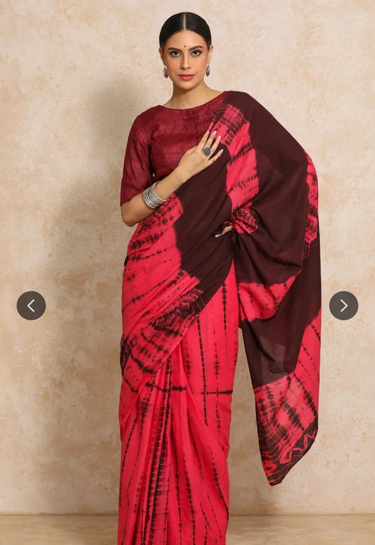 Bagru Block Print Cotton mulmul Sarees  (80)