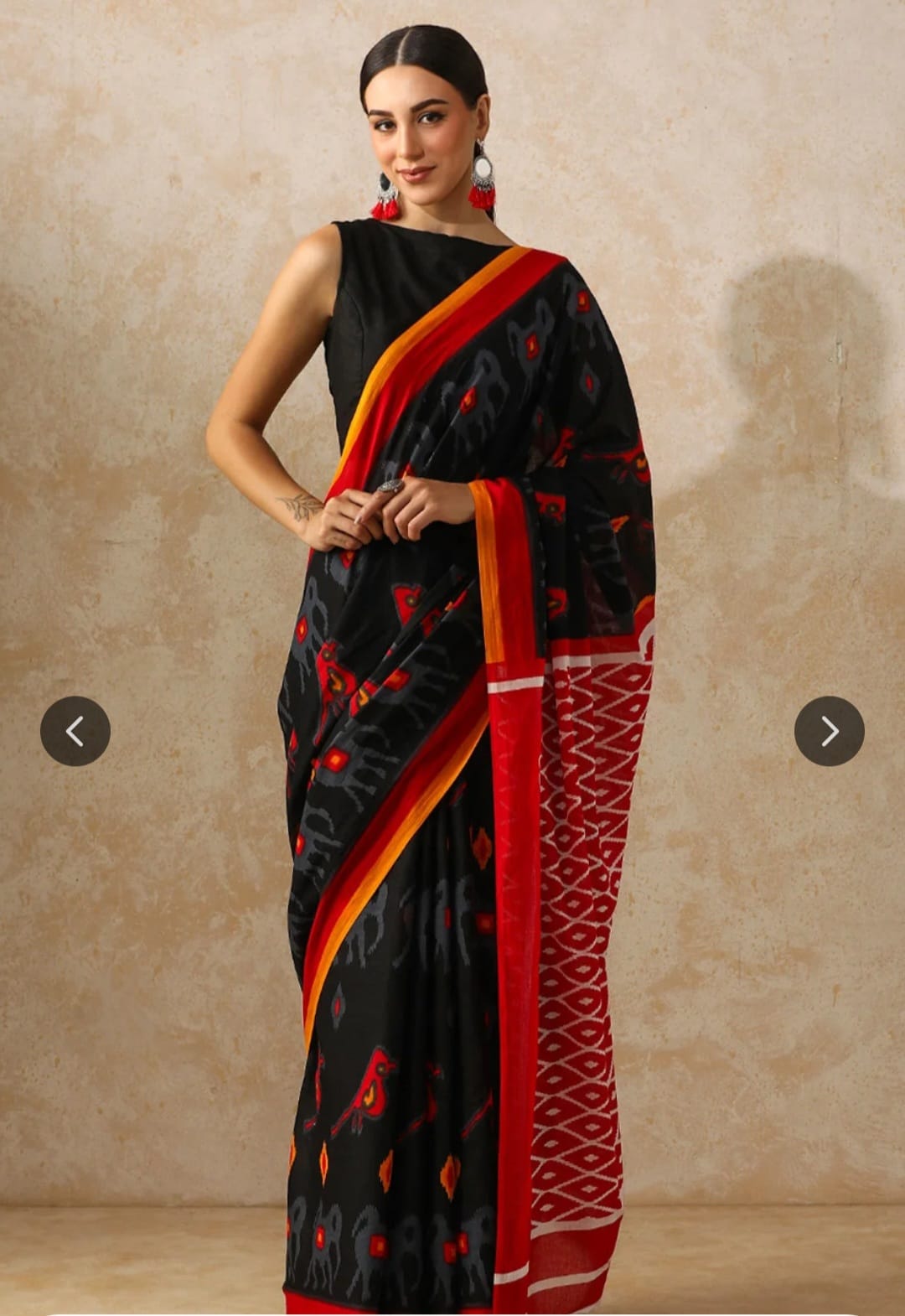 Bagru Block Print Cotton mulmul Sarees  (81)