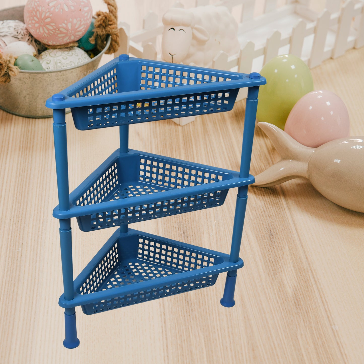Triangle Storage Plastic 3-tier  Rack
