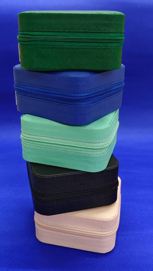 Mini Jewellery Square Box with Zip