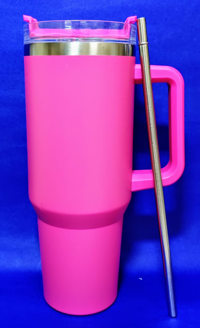 TUMBLER 1200 ML (Insulated with steel & plastic Straw)
