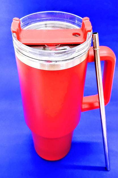 TUMBLER 1200 ML (Insulated with steel & plastic Straw)