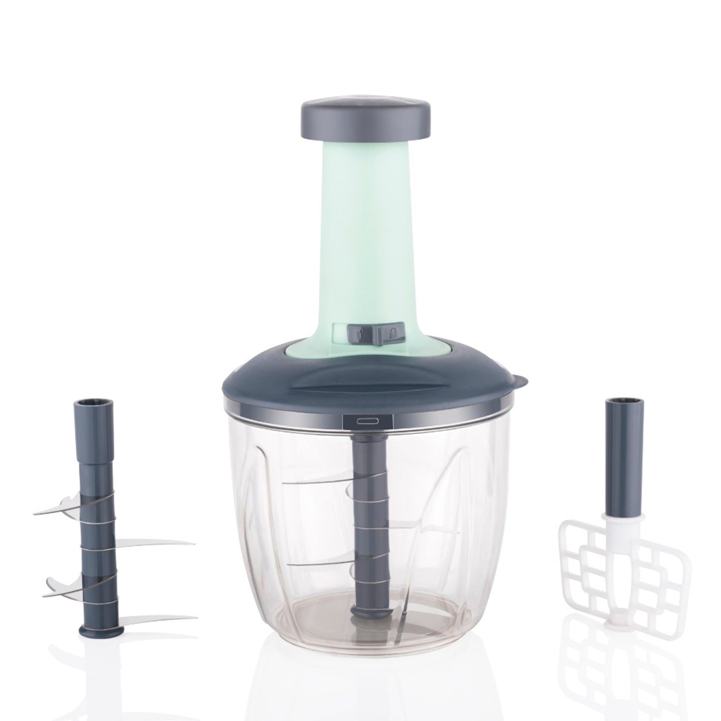 2 In 1 Push Up Chopper With Blender