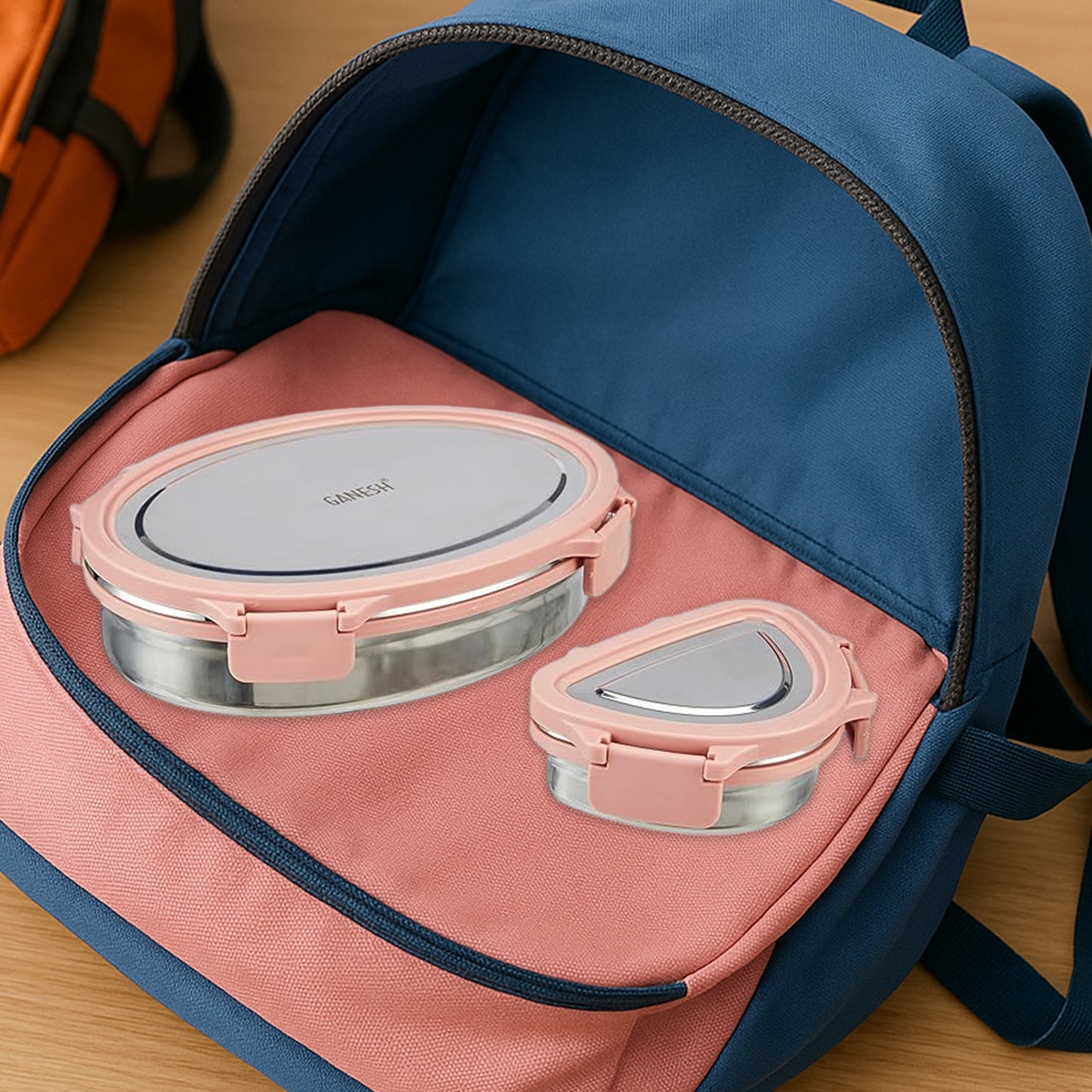 Classy 2-piece Stainless Steel Lunch Box Set