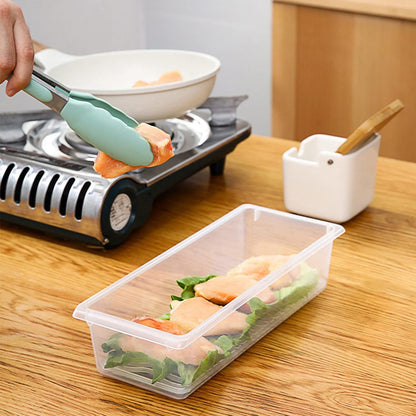Food Storage Container With Removable Drain Plate