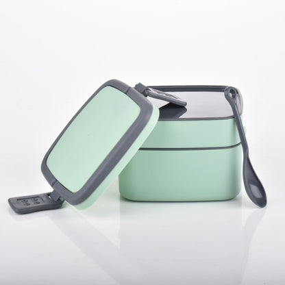 Green Double-layer Portable Lunch Box