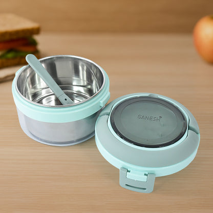 Tiara 400ml Stainless Steel Insulated Lunch Box With Leakproof Lid  Folding Spoon