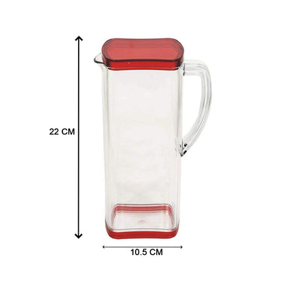 Square Jug For Carrying Water , Juices And Beverages