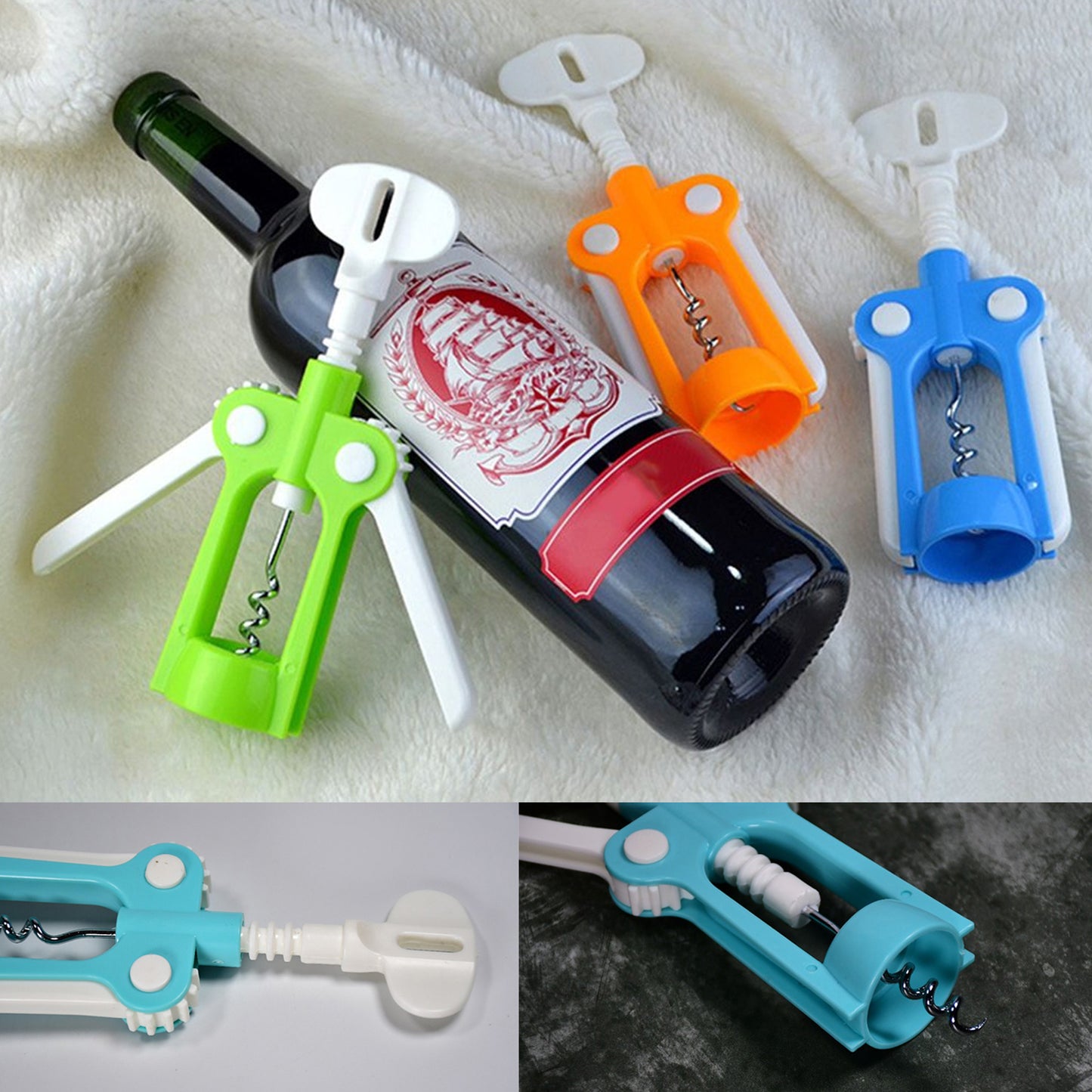 Waiter Wine Corkscrew Bottle Beer Cap Opener For Restaurants Bar Home
