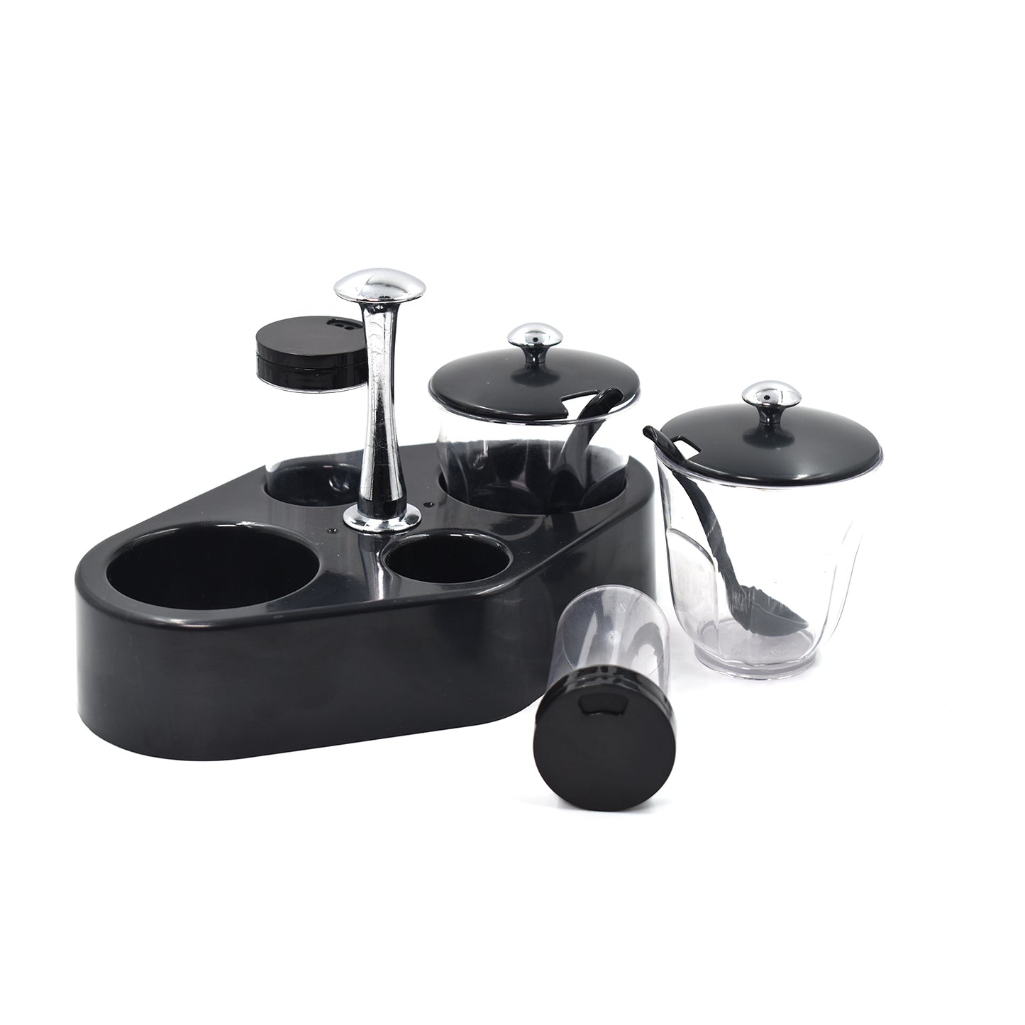 Condiment Set For Kitchen Transparent Jar