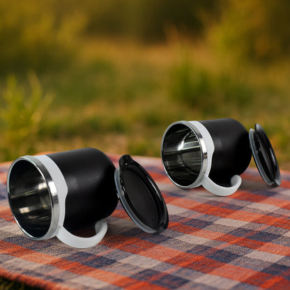 2 Pcs Premium Mocha Mug Set 250 Ml