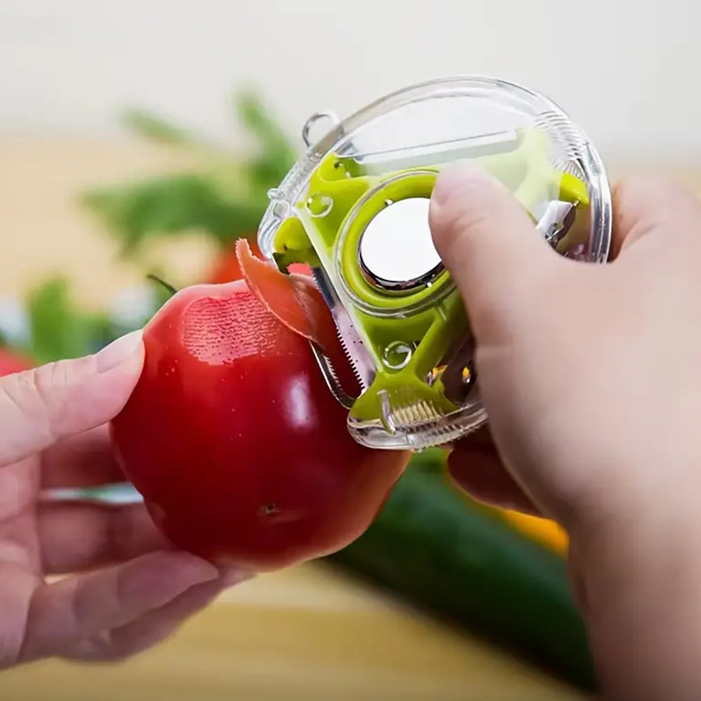 3 In 1 Multi Function Three Use Rotary Hanging Round Peeler